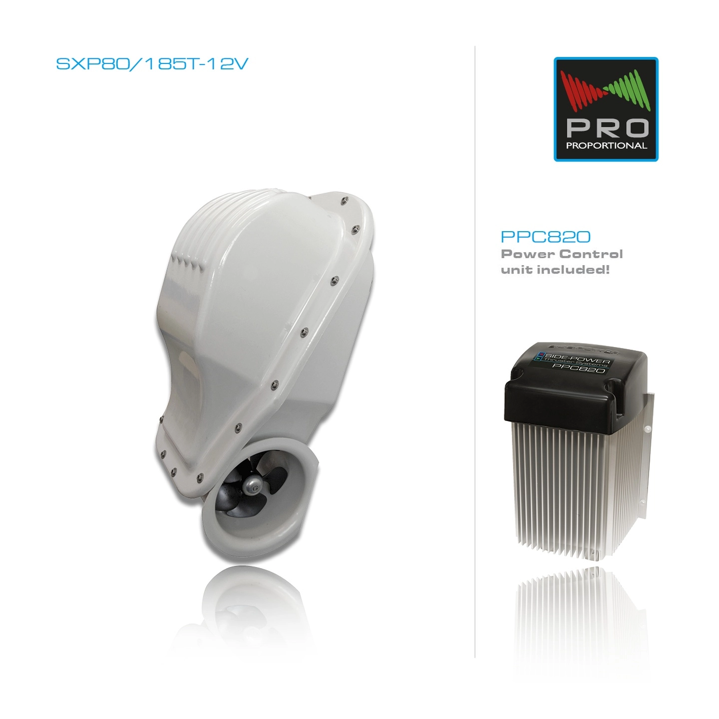 SLEIPNER SXP80 PRO Hekktruster utenpåliggende 12V