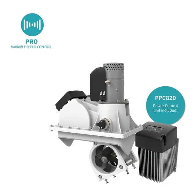 SLEIPNER Srvp80 Pro™ retract baug/hekk 80kg variable thrust 12V 
