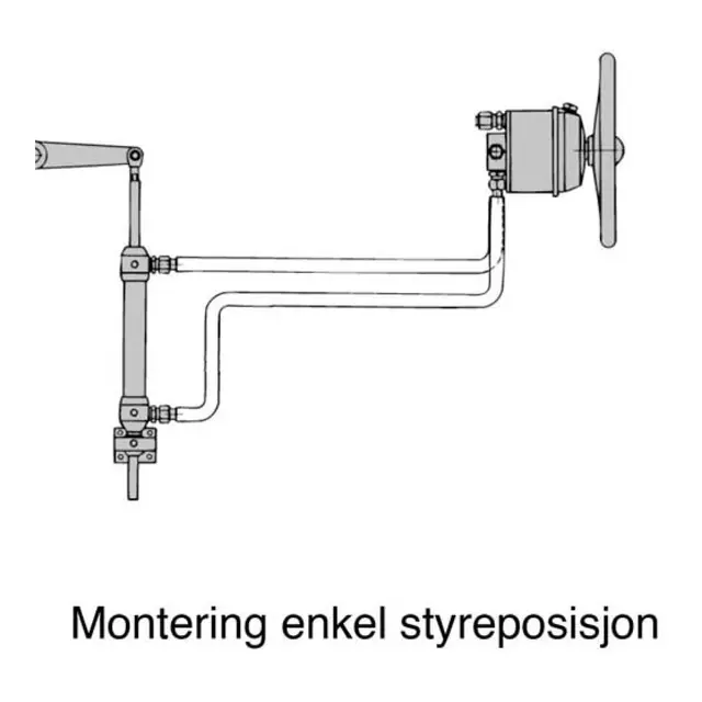 SLEIPNER Hydraulisk sylinder SP500 200mm slag - 500kg/m - 1170cm3 