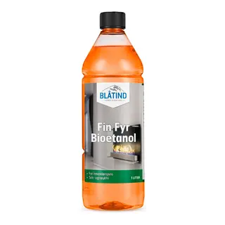 BL&#197;TIND Fin Fyr Bioetanol&#160;- 1L For Spritapparater - Brenner meget rent