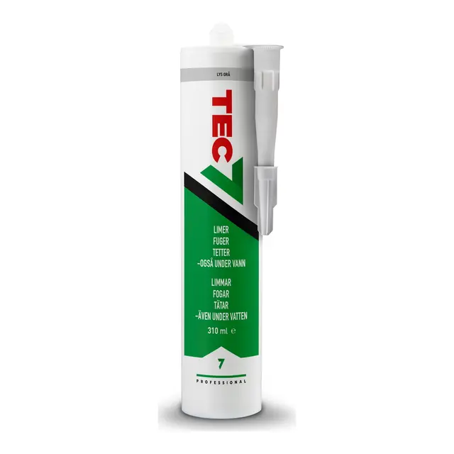 TEC7 Fugelim, lysegrå - 310 ml m/UV- filter 