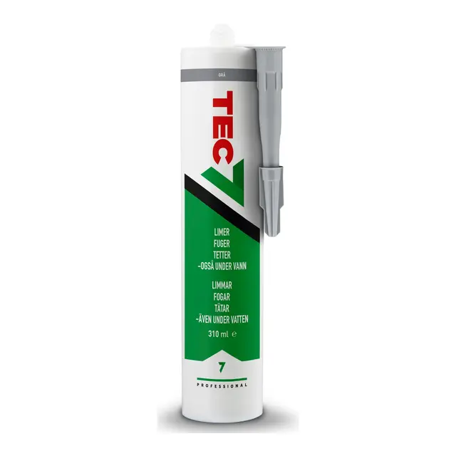 TEC7 Fugelim, grå - 310 ml m/UV- filter 