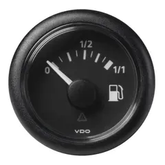 VDO Drivstoff instrument&#160; 52mm ViewLine Sort m&#229;leomr&#229;de 90-0 Ohm
