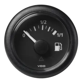 VDO Drivstoff instrument&#160; 52mm ViewLine Sort m&#229;leomr&#229;de 90-0 Ohm