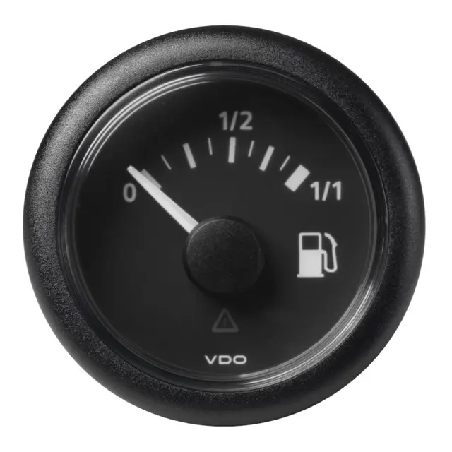 VDO Drivstoff instrument  52mm ViewLine Sort måleområde 90-0 Ohm 