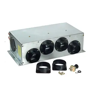 Varmluftvifte 10kW 24V 2 x &#216;55mm dyser