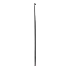 Flaggstang SS Aisi 316 Syrefast rustfri - 24,5mm bunn feste
