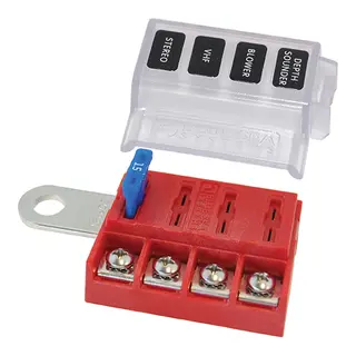 BLUE SEA SYSTEMS Batteriterminal For 4 sikringer