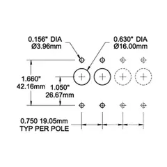 BLUE SEA Automatsikring AA1 - 25A / Sort A-serie, 1-pol #7216 