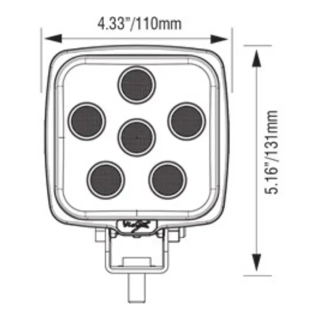 VISION X VL-Series 6LED Dekkslys 30W - 40° spredning 9-32V 
