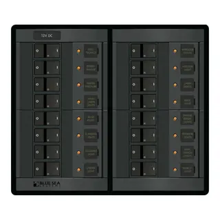 BLUE SEA Automatsikringspanel 16 kurser