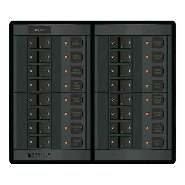 BLUE SEA Automatsikringspanel 16 kurser 