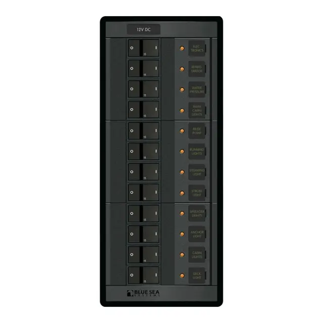 BLUE SEA Automatsikringspanel 12 kurser 