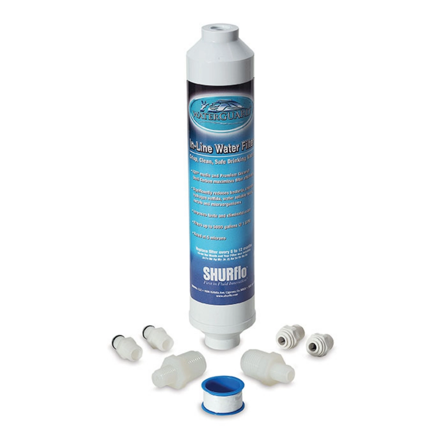 SHURFLO In-line Vannfilter 5 micron - Gir rent vann