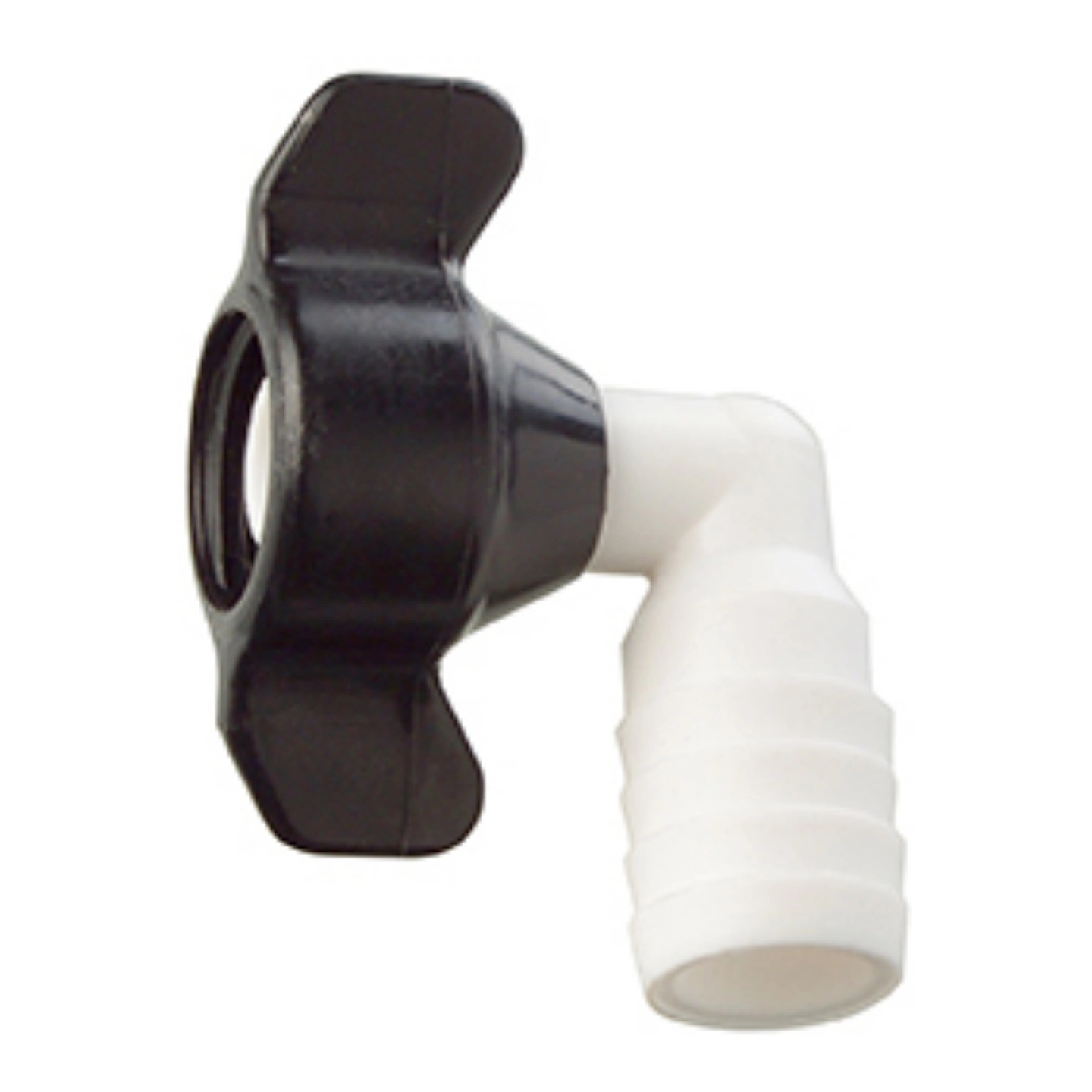 SHURFLO Vinge slangenippel plast vinkel 90° - 3/4" - 19mm