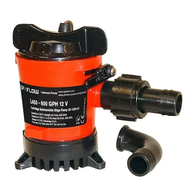 JOHNSON PUMP L450 Nedsenkbar Lensepumpe 12V - 500 GPH - 40 l/min 