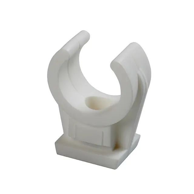 Festeklips enkel Ø22 mm Hvit 