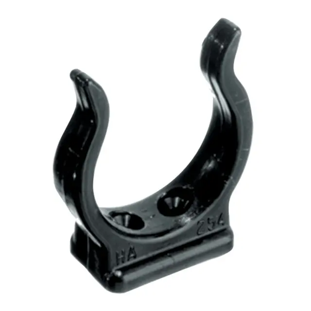 Festeklips 28 mm for båtshake Sort 