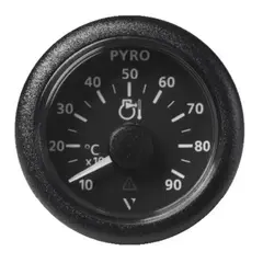 VDO Pyrometer 900&#176;c 52mm 12/24v Sort ViewLine
