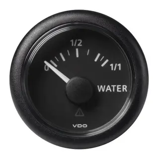 VDO Vanntank instrument, 3-180 Ohm Viewline - sort - Ø52mm