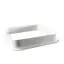 Lowline Innerramme 55 serie 620x620mm - hvit plast