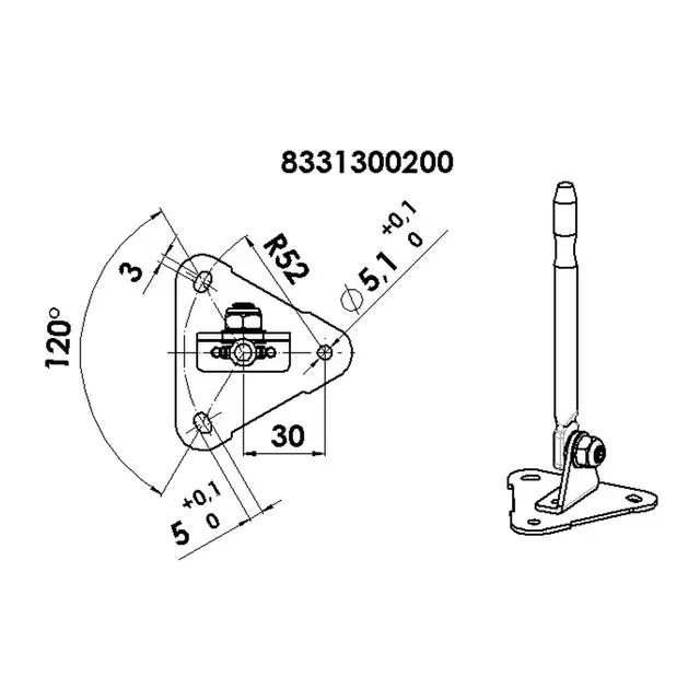 AQUA SIGNAL Piggbrakett - Bremen søkelys 