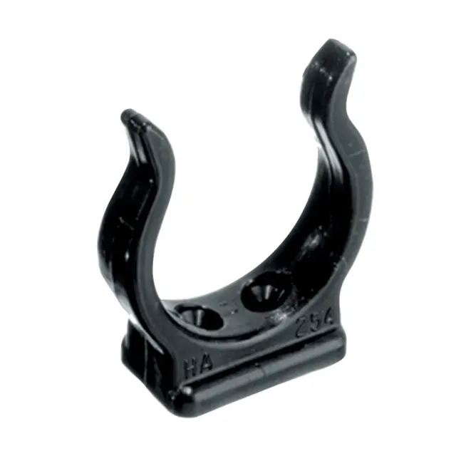 Festeklips 25 mm for båtshake Sort 