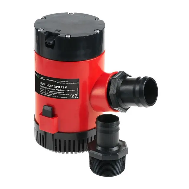 JOHNSON PUMP HD Lensepumpe L4000 24V - 4000 GPH - Nedsenkbar lensepumpe 