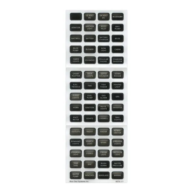 BLUE SEA  Merkeskilt 60 stk Assortert Merkelapper 