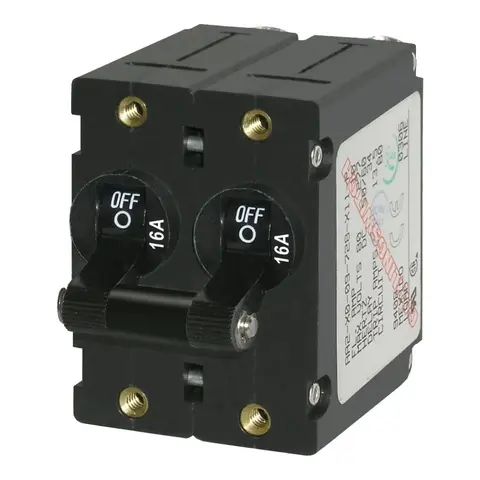 BLUE SEA SYSTEMS Automatsikring 16A A-serien - 2 polet -&#160;12/24VDC/230VAC