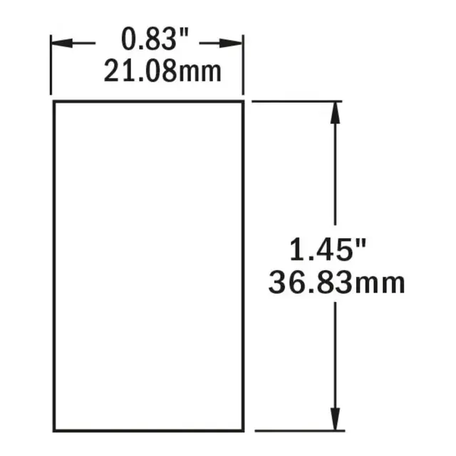 BLUE SEA SYSTEMS Bryter av-(på) 8288 - sort 