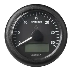 VDO Turteller 85mm sort ViewLine M/lcd 3000rpm