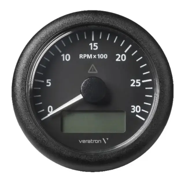 VDO Turteller 85mm sort ViewLine M/lcd 3000rpm 