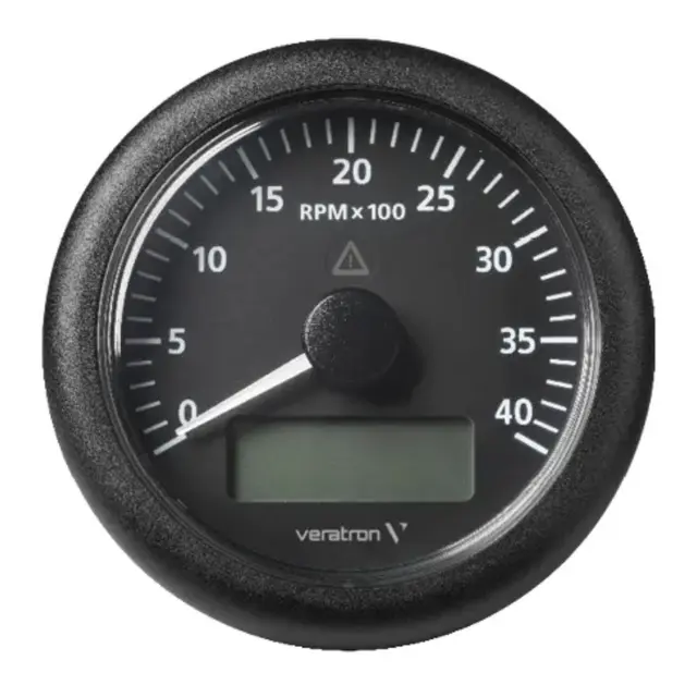 VDO Turteller 4000rpm - 85mm Sort - ViewLine - m/ LCD 