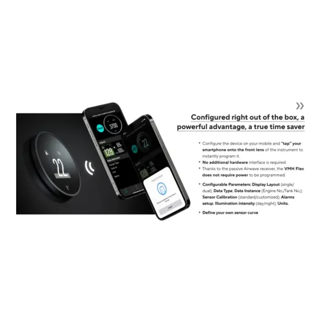 VDO VMH Flex Instrument 52 mm NMEA 2000 Multifunksjon 