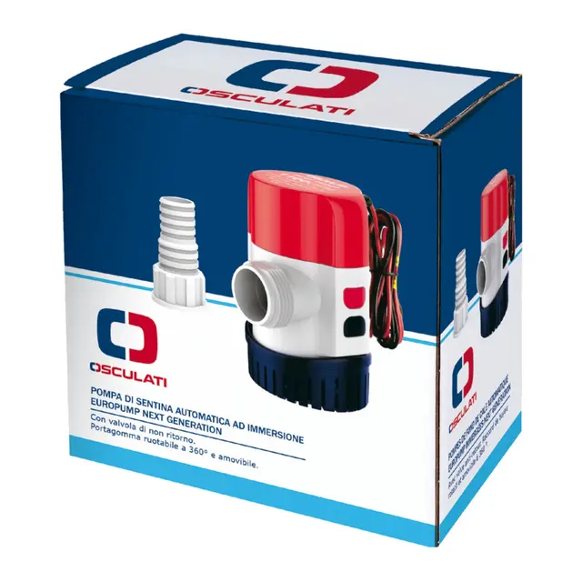 OSCULATI Europump automatisk lensepumpe 12V - 2840L/t - mod 750 