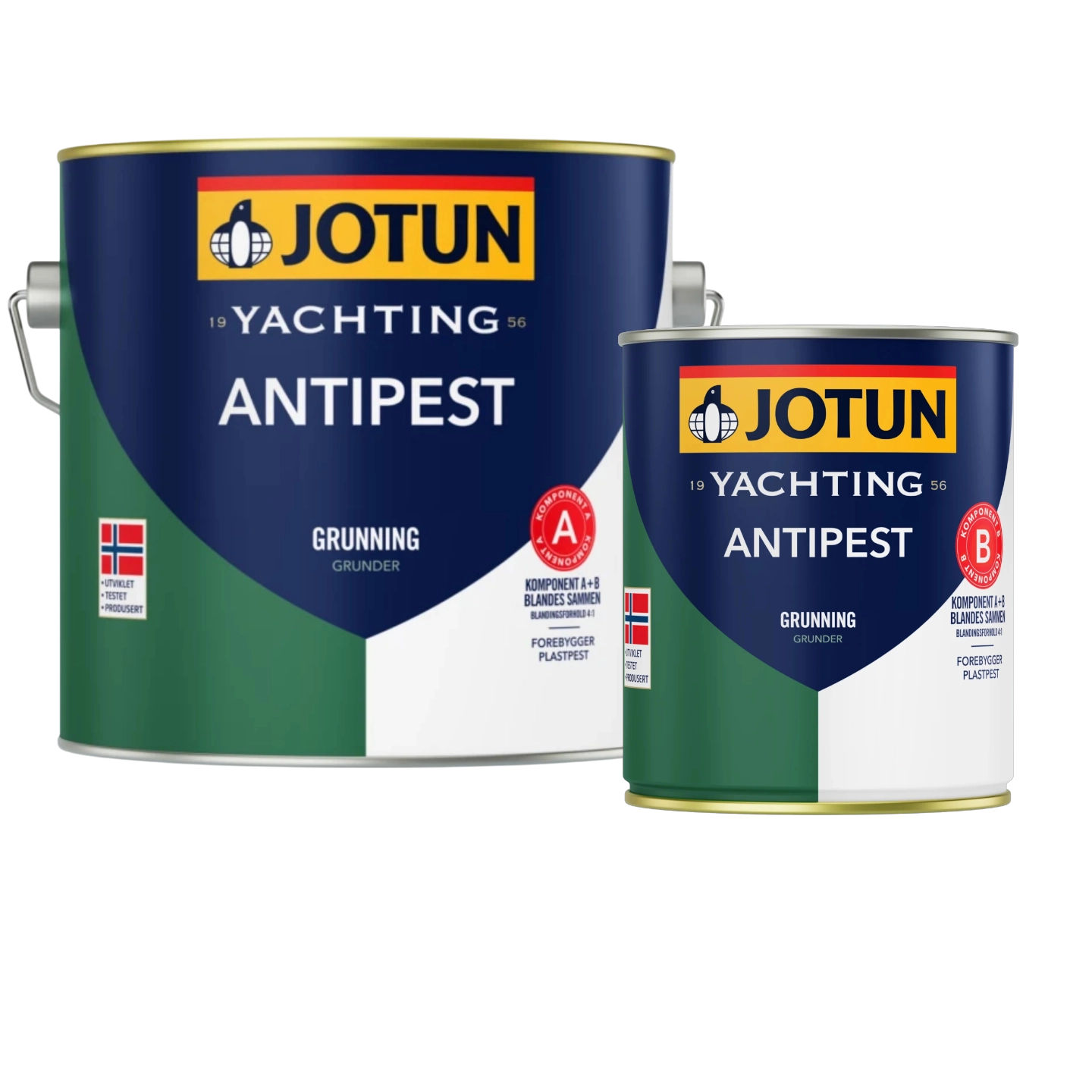 JOTUN Antipest 2-komponent Primer A+B Grå - 2,5 liter - epoxyprimer komplett