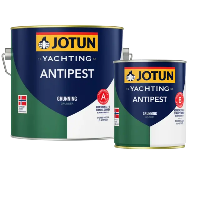JOTUN Antipest 2-komponent Primer A+B Grå - 2,5 liter - epoxyprimer komplett 