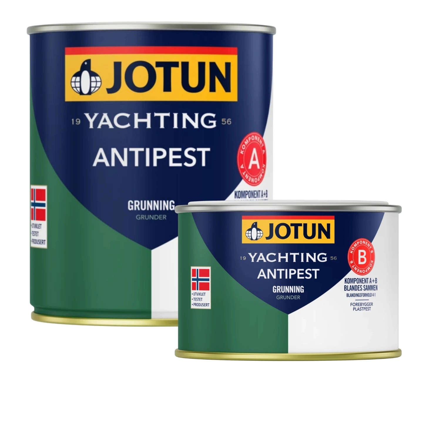 JOTUN Antipest 2-komponent Primer A+B Grå - 0,75 liter -epoxygrunning komplett