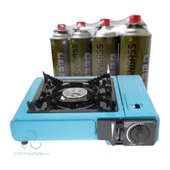 OSEAN Gass Kokeapparat + 4pk gass Minikjøkken med gassflasker