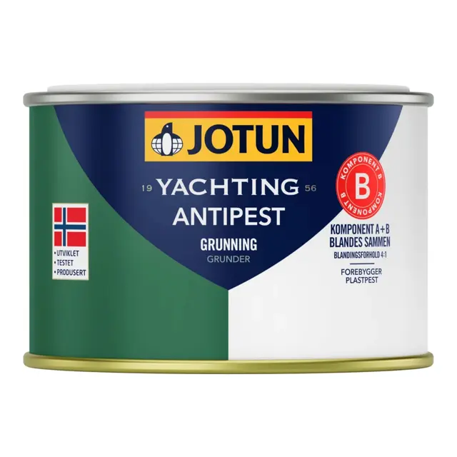 JOTUN Antipest 2-komponent Primer A+B Grå - 0,75 liter -epoxygrunning komplett 