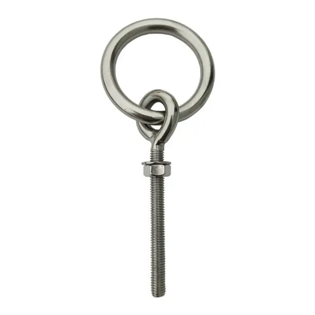 Ringbolt Syrefast 316 - maskingjenger 90mm - M6 - 55mm gjengeparti 