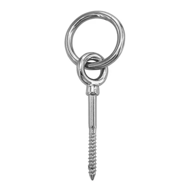 Øyebolt - tregjenger og ring 6mm - 60mm - Syrefast 316 