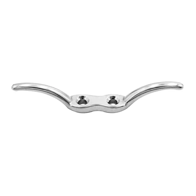 Flaggstang cleat i syrefast stål Line holder - 66mm lang 