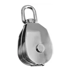 Blokk - dobbel -syrefast - m/svivel 32mm trinse - 8mm tau