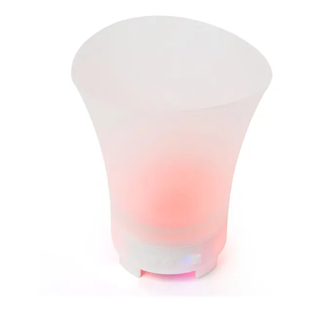 HOMELINE Drikkekjøler m/ LED fargelys m/ Bluetooth høyttaler 