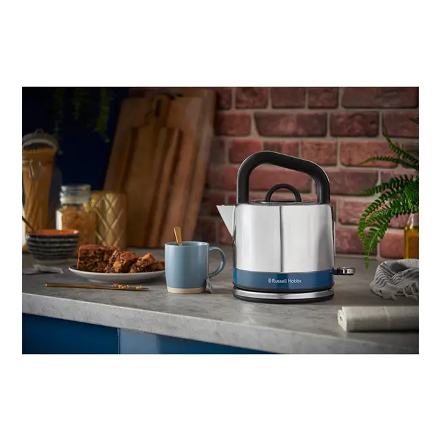 #Vannkoker Russell Hobbs 1,5 Lstål/blå Distinction 