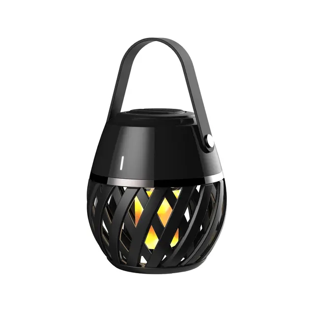 HOMELINE Flammelampe LED Helios Sort - m/bluetooth spiller 