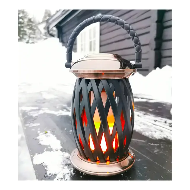 HOMELINE Flammelampe LED Ignis, kobber 