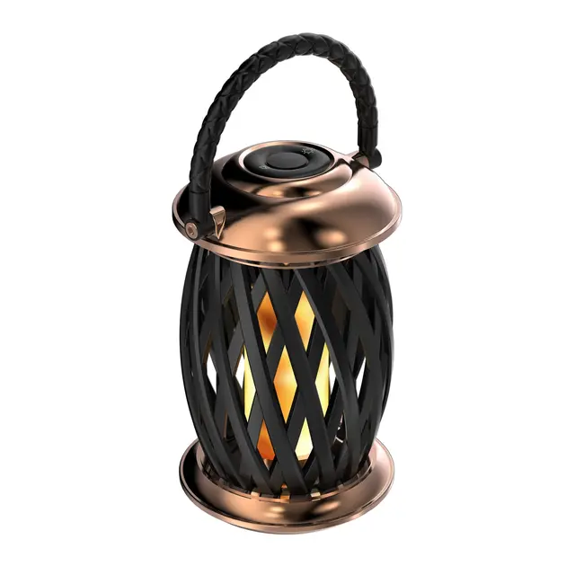 HOMELINE Flammelampe LED Ignis, kobber 